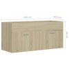 Servantskap sonoma eik 100x38,5x46 cm konstruert tre