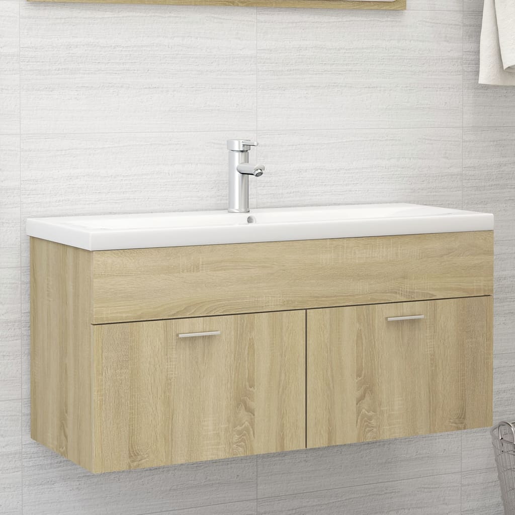 Servantskap sonoma eik 100x38,5x46 cm konstruert tre