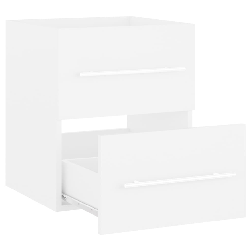 Servantskap hvit 41x38,5x48 cm konstruert tre