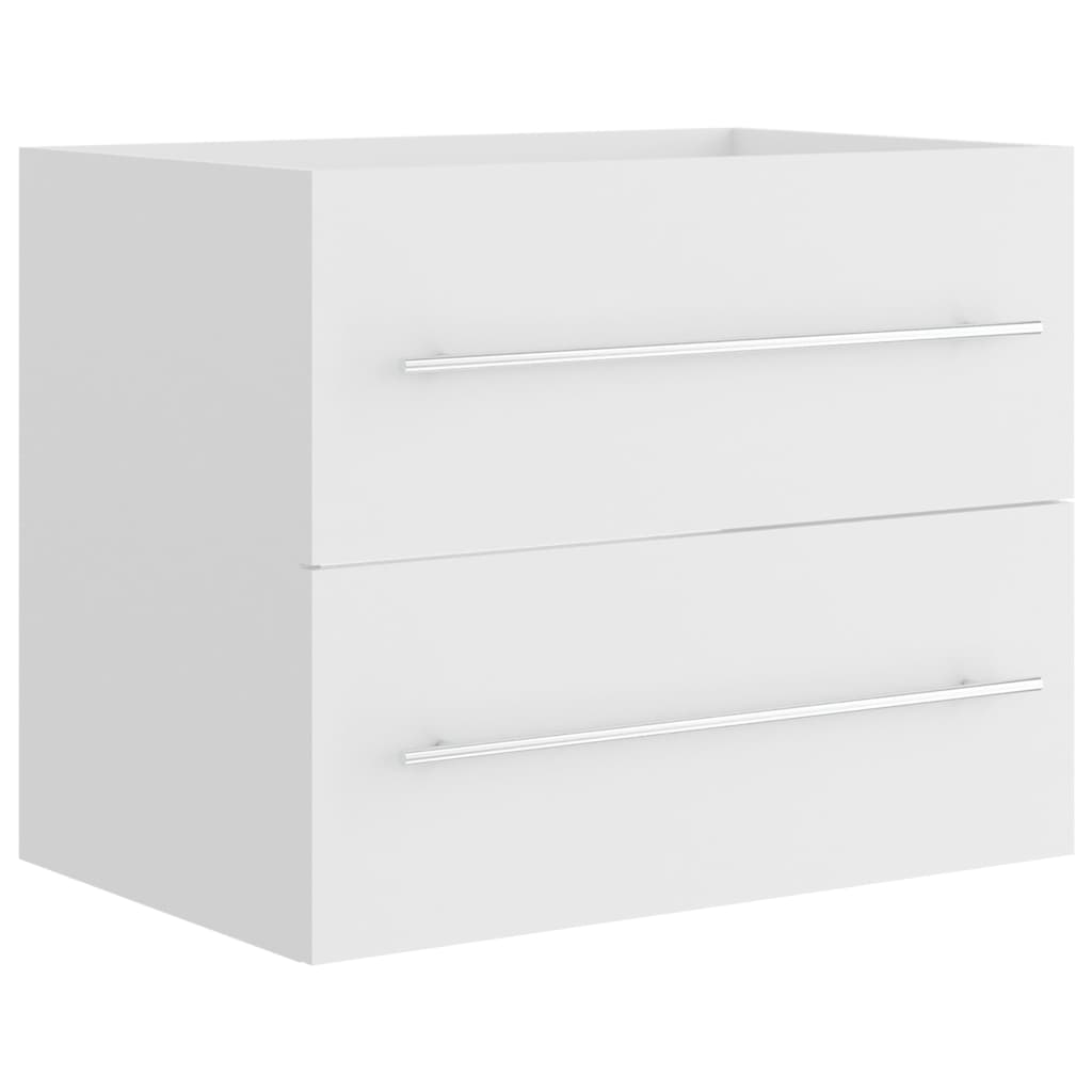 Servantskap hvit 60x38,5x48 cm konstruert tre