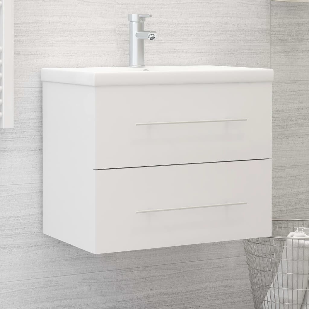Servantskap hvit 60x38,5x48 cm konstruert tre