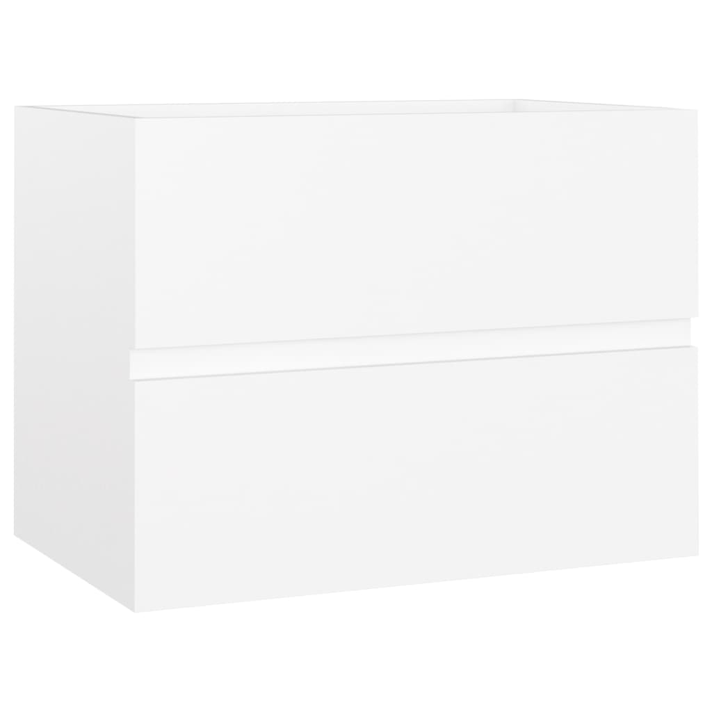 Servantskap hvit 60x38,5x45 cm konstruert tre