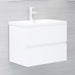 Servantskap hvit 60x38,5x45 cm konstruert tre