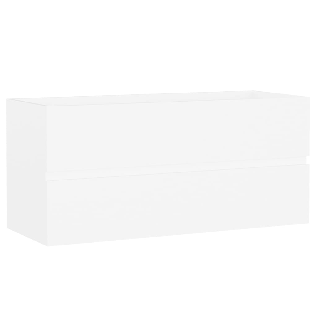 Servantskap hvit 100x38,5x45 cm konstruert tre