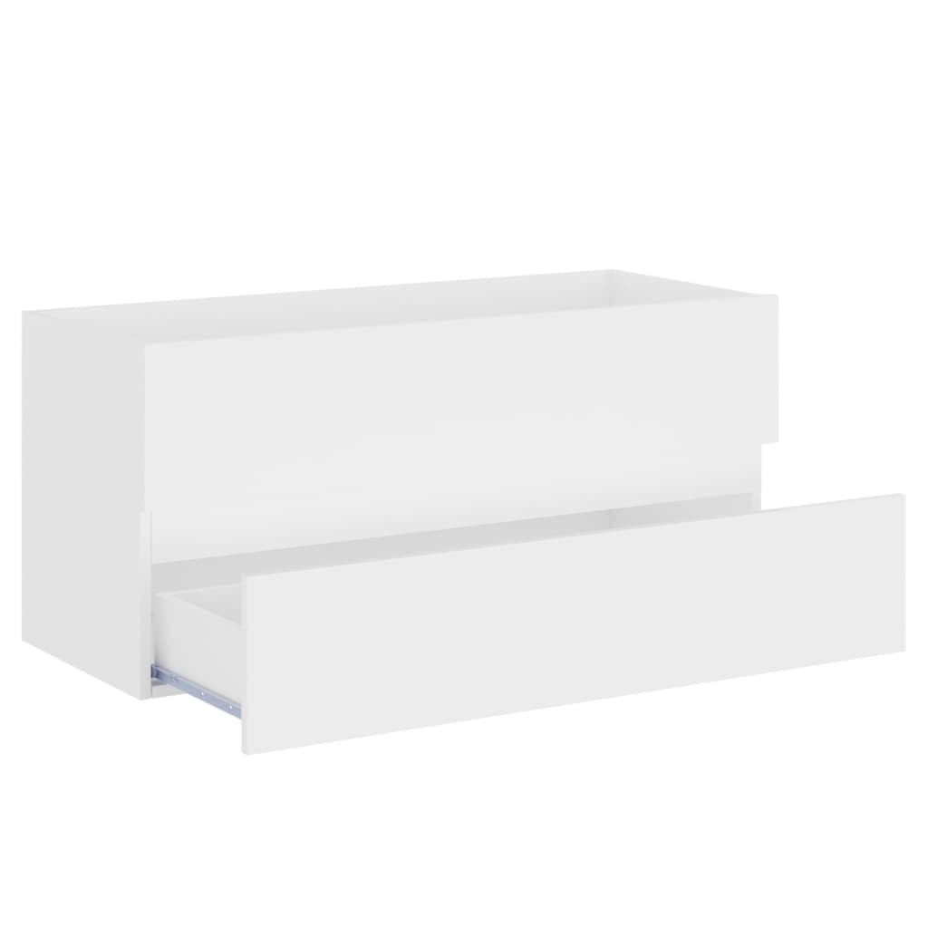 Servantskap hvit 100x38,5x45 cm konstruert tre