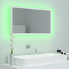 Baderomsspeil LED hvit 80x8,5x37 cm akryl