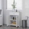 Baderomsskap hvit 60x33x80 cm konstruert tre