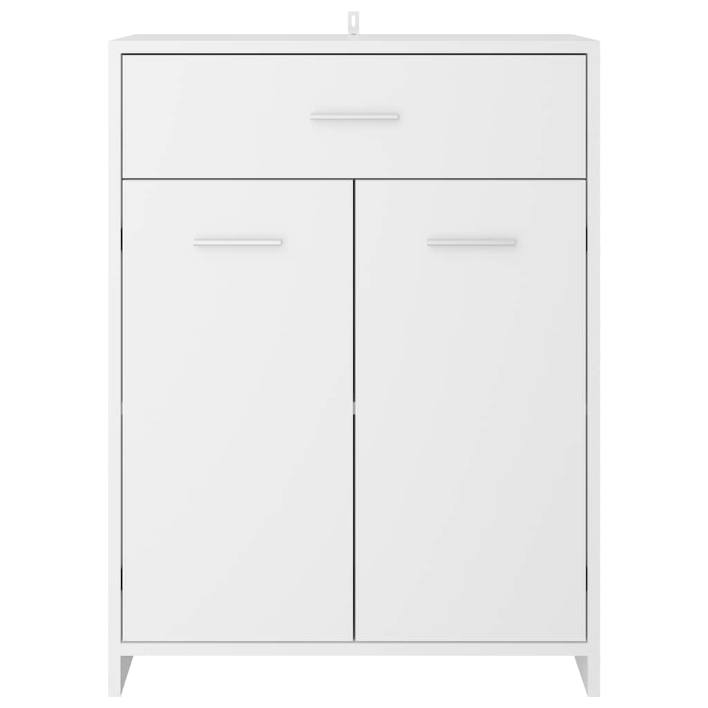Baderomsskap hvit 60x33x80 cm konstruert tre