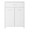 Baderomsskap hvit 60x33x80 cm konstruert tre