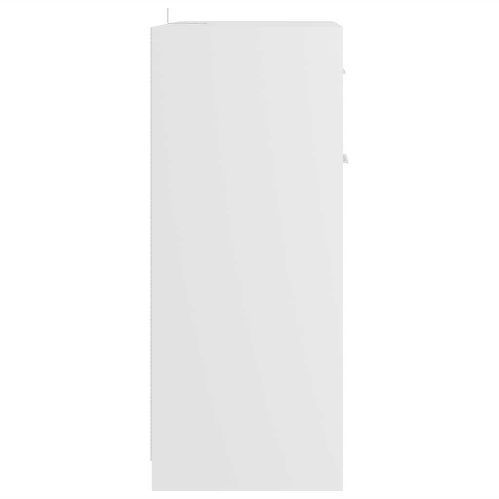Baderomsskap hvit 60x33x80 cm konstruert tre
