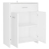 Baderomsskap hvit 60x33x80 cm konstruert tre