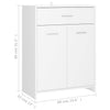 Baderomsskap hvit 60x33x80 cm konstruert tre