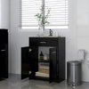 Baderomsskap svart 60x33x80 cm konstruert tre