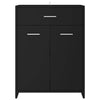 Baderomsskap svart 60x33x80 cm konstruert tre