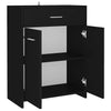 Baderomsskap svart 60x33x80 cm konstruert tre