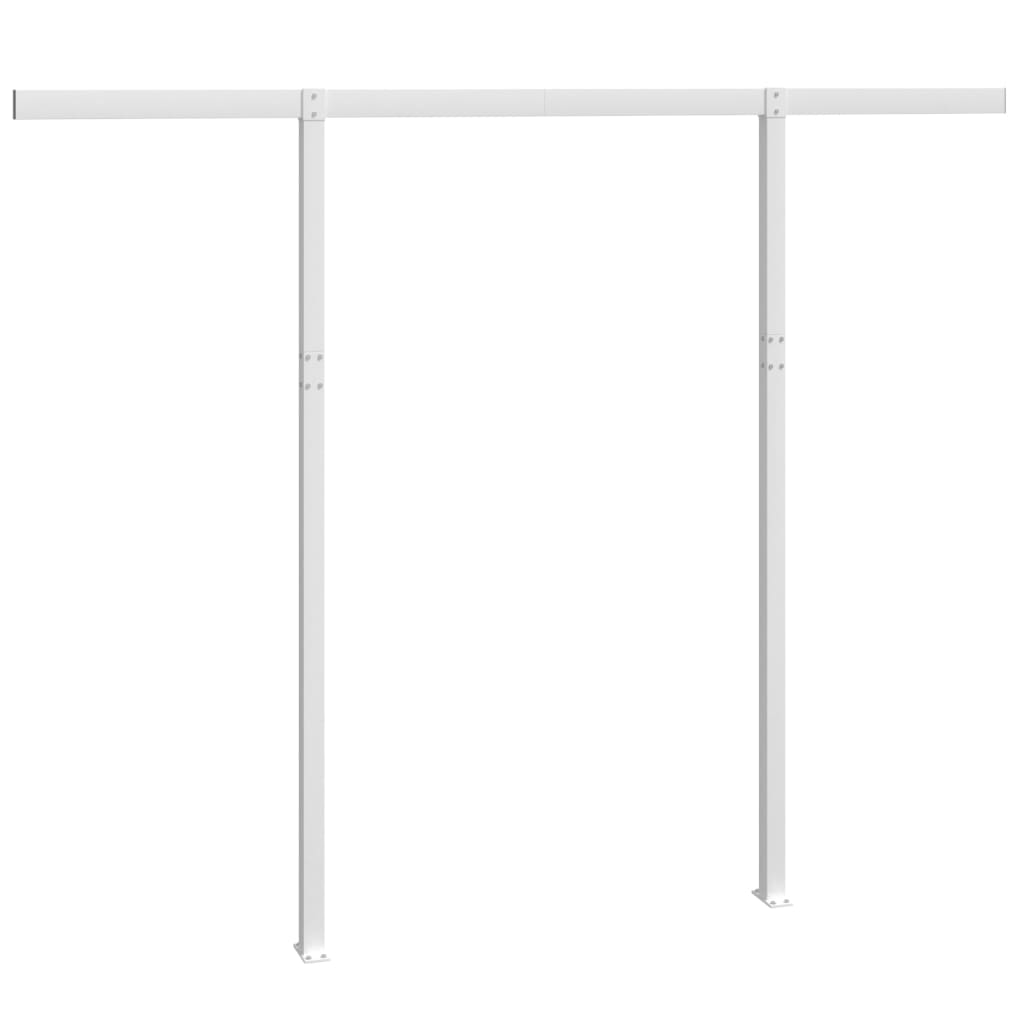 Markisestolpesett hvit 300x245 cm jern