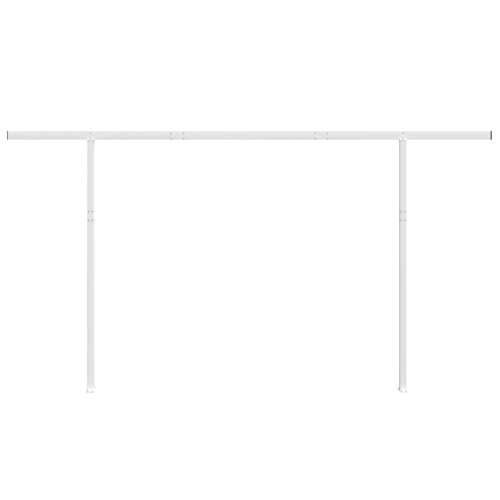 Markisestolpesett hvit 450x245 cm jern