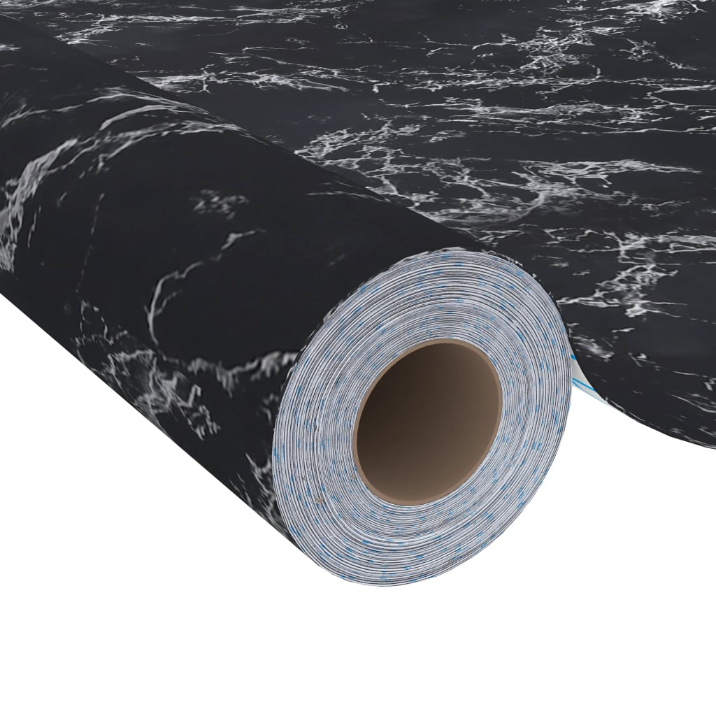 Selvklebende folie til møbler svart stein 500x90 cm PVC