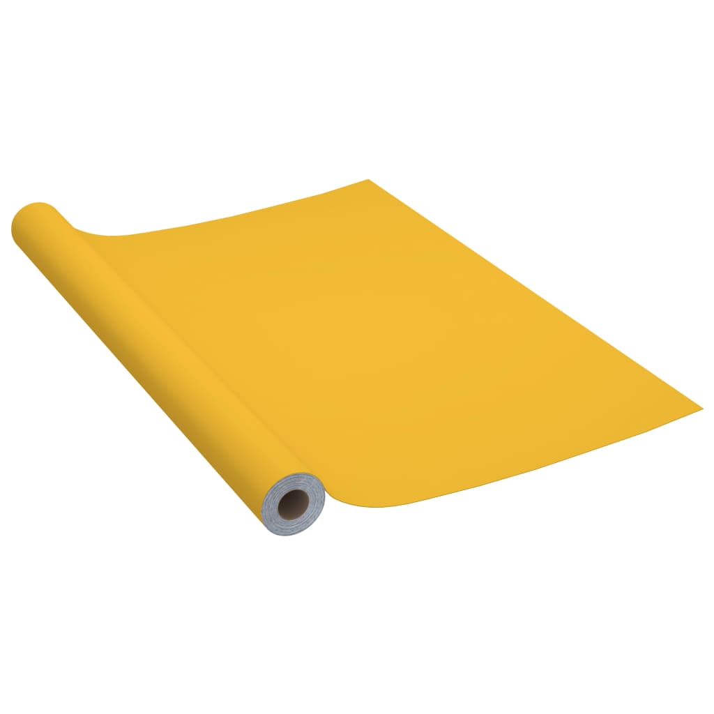 Selvklebende folie til møbler høyglans gull 500x90 cm PVC