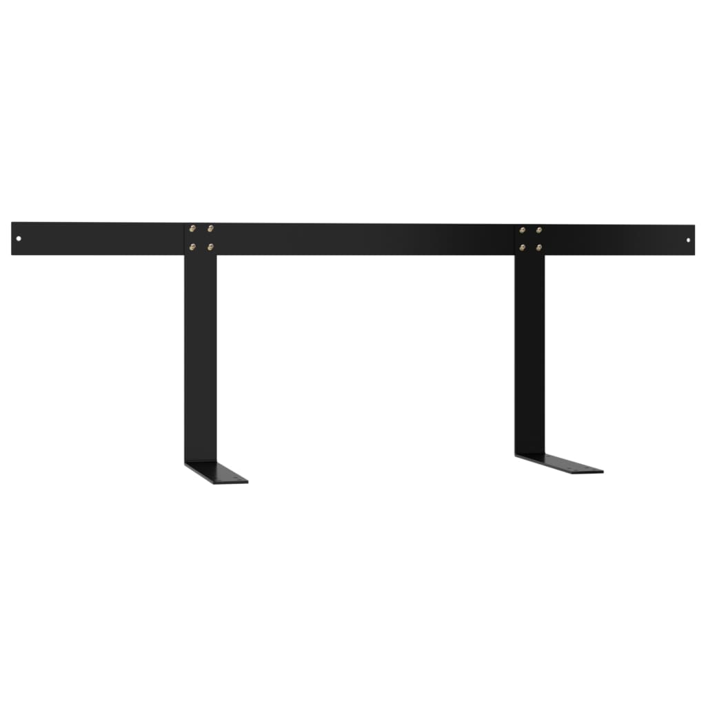 Ryggstøtte til pallesofa svart 110 cm jern