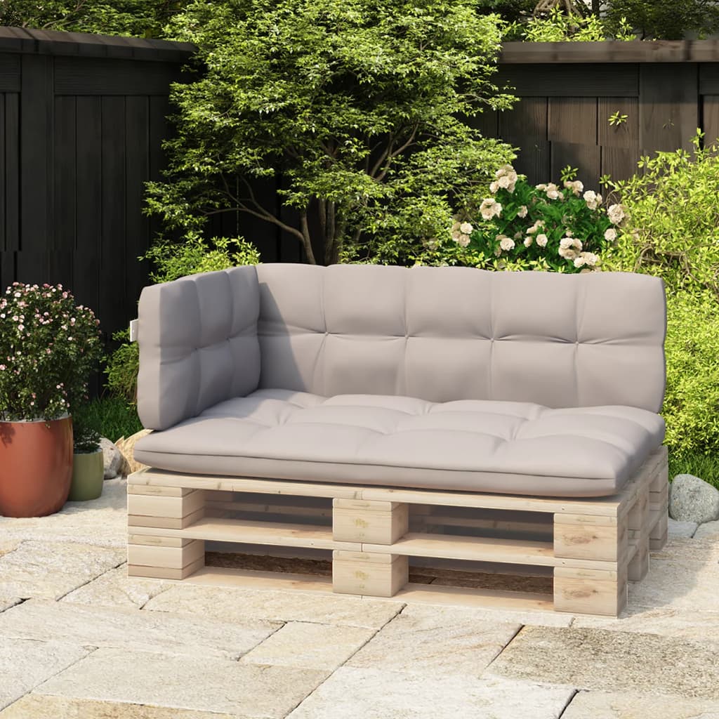 Ryggstøtte til pallesofa hvit 110 cm jern