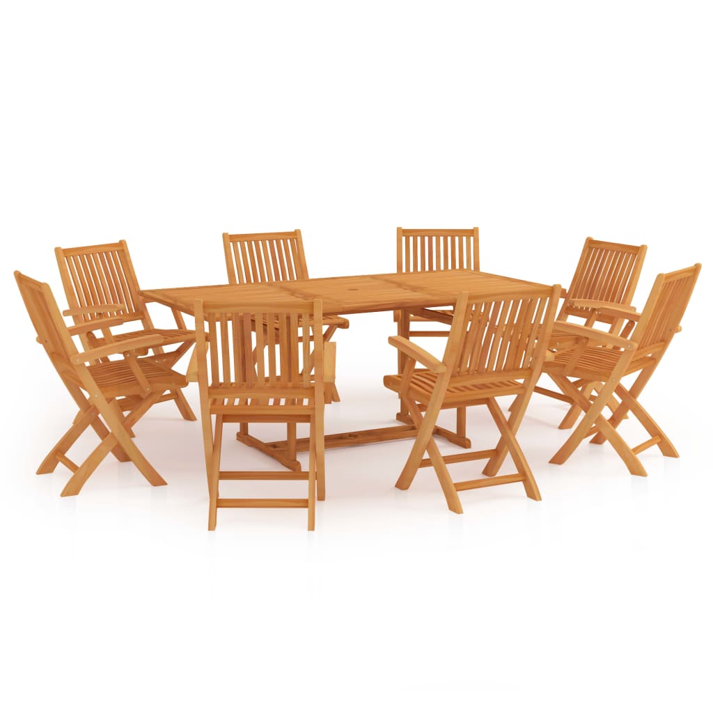Utendørs spisestue 9 deler heltre teak