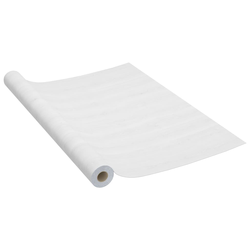 Selvklebende møbelfolier 2 stk 500x90 cm PVC hvit trefarge