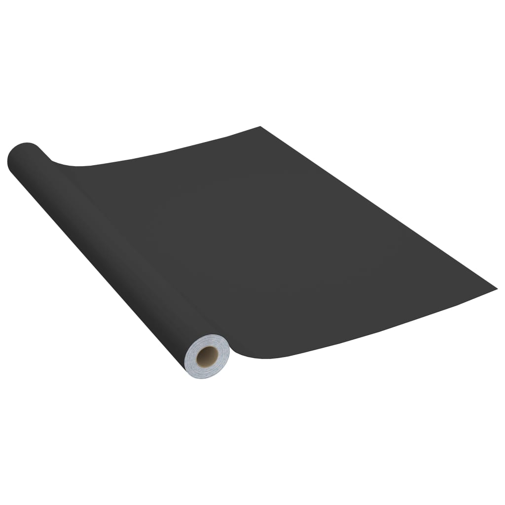 Selvklebende møbelfolier 2 stk 500x90 cm PVC svart