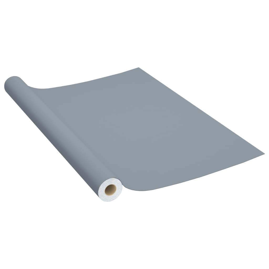 Selvklebende møbelfolier 2 stk 500x90 cm PVC grå