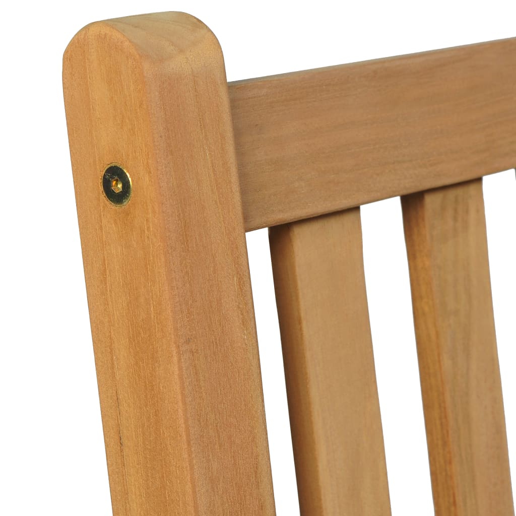3-delt hagespisesett 80x80 cm heltre teak vidaXL