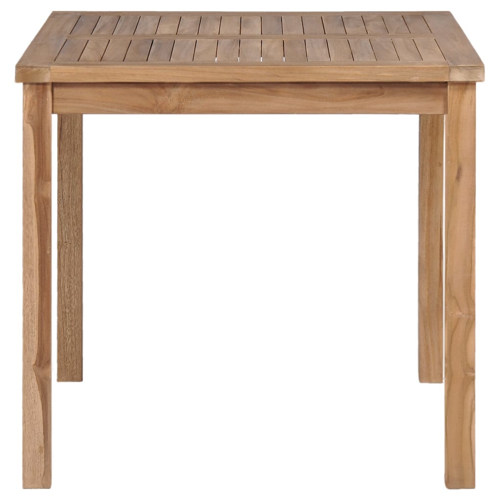 3-delt hagespisesett 80x80 cm heltre teak vidaXL