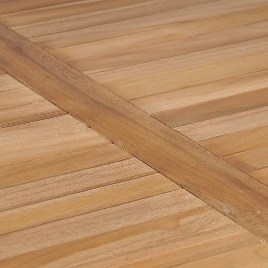 3-delt hagespisesett 80x80 cm heltre teak vidaXL