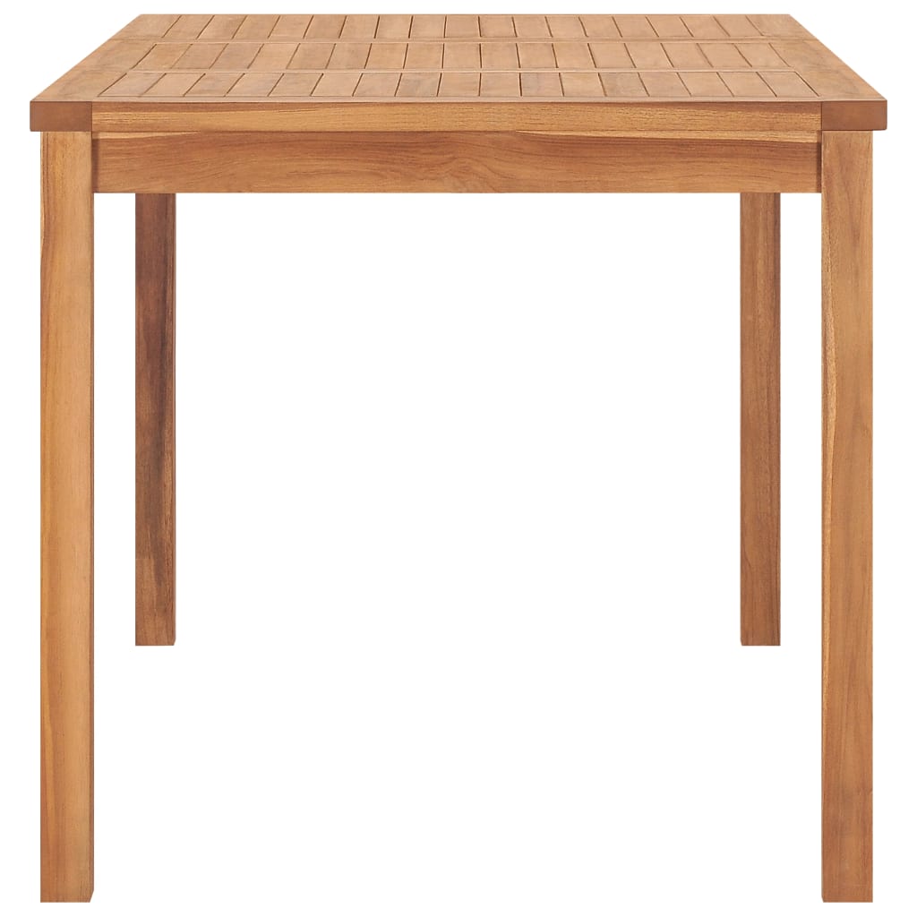 5-delers hagespisesett 140x80 cm heltre teak vidaXL