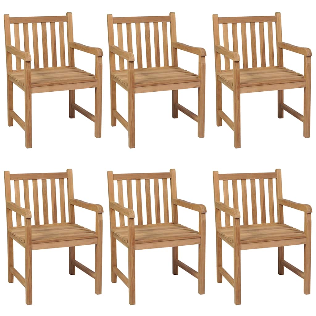 7-delers hagespisesett 140x80 cm heltre teak vidaXL