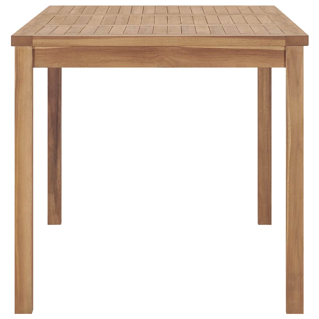 7-delers hagespisesett 140x80 cm heltre teak vidaXL
