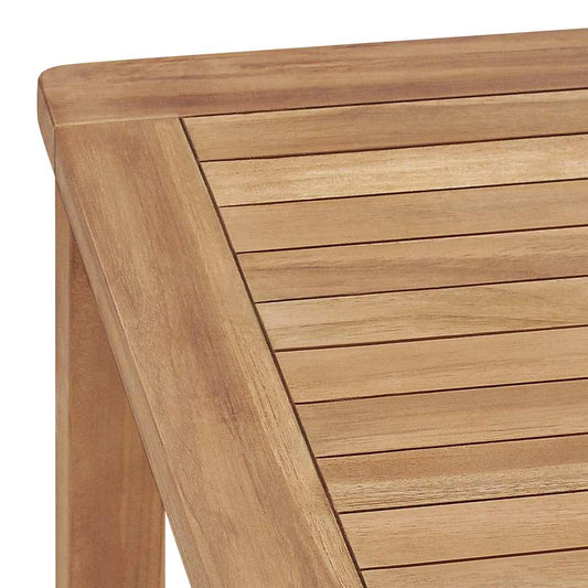 7-delers hagespisesett 140x80 cm heltre teak vidaXL