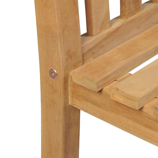 7-delers hagespisesett 140x80 cm heltre teak vidaXL