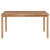 5-delers hagespisesett 150x90 cm heltre teak