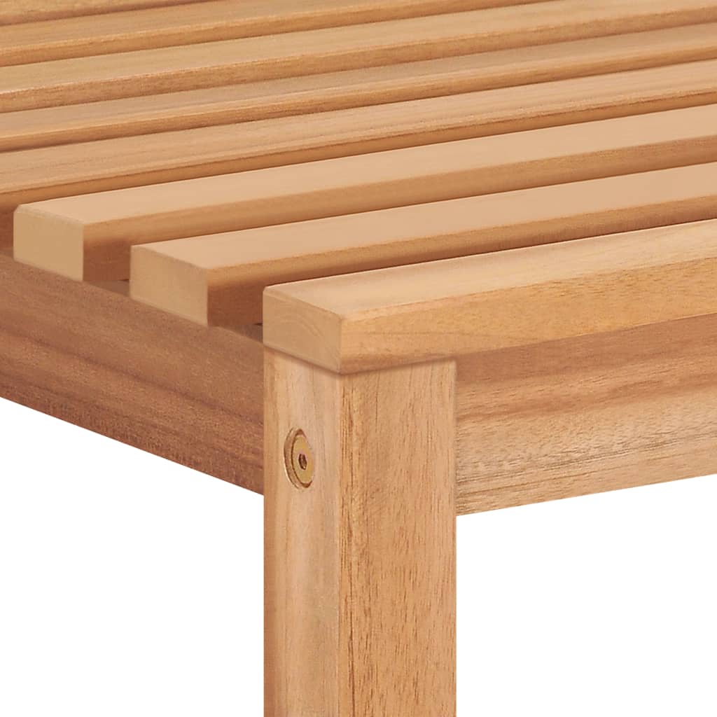 7-delers hagespisesett 150x90 cm heltre teak