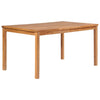 7-delers hagespisesett 150x90 cm heltre teak