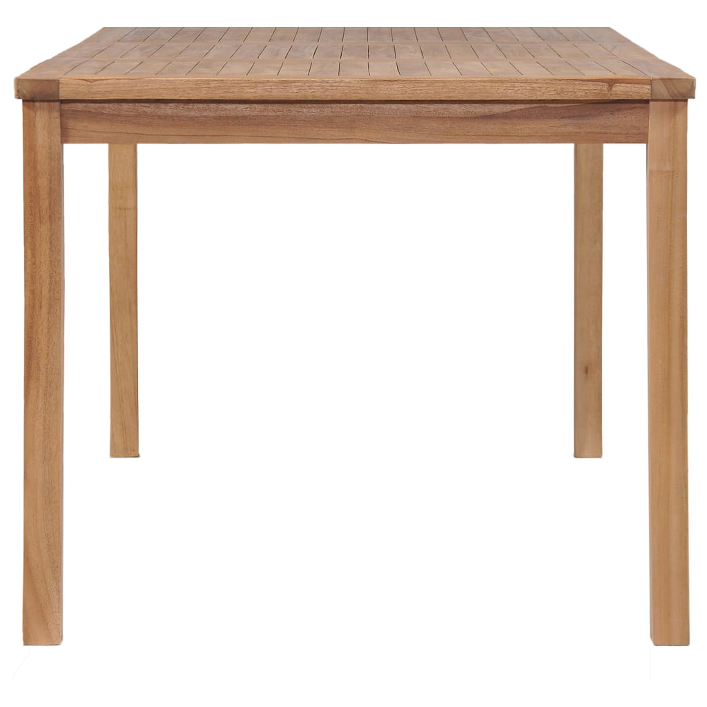 5-delers hagespisesett 150x90 cm heltre teak vidaXL