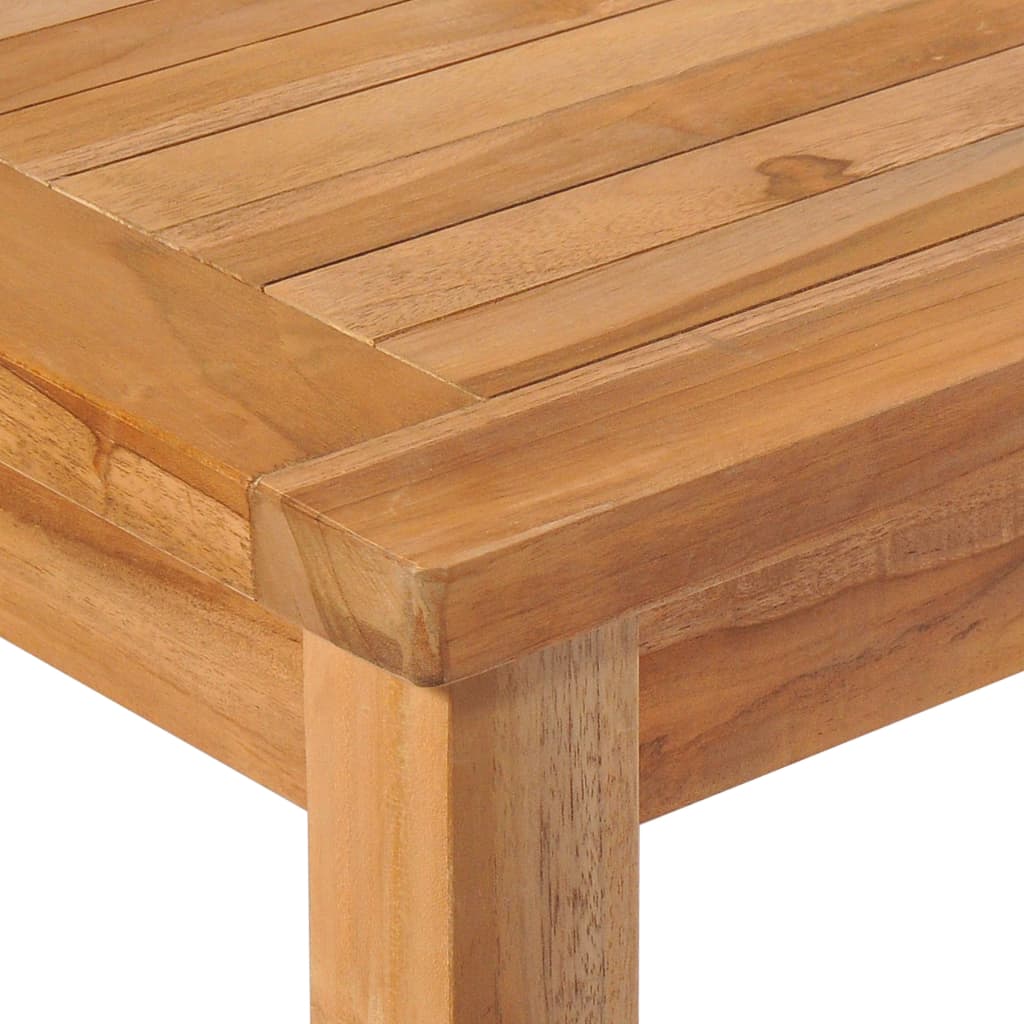 5-delers hagespisesett 150x90 cm heltre teak vidaXL