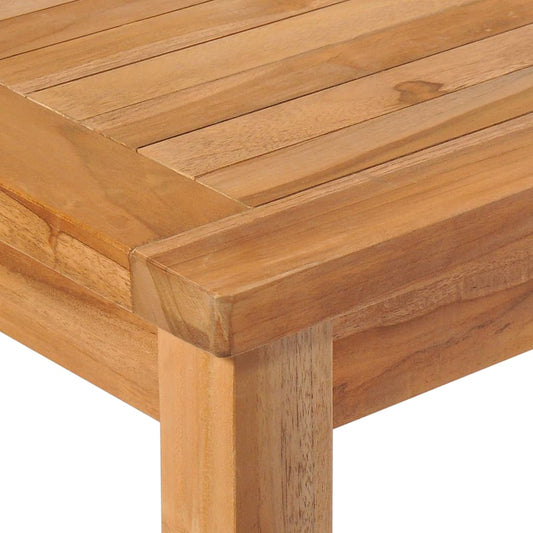 5-delers hagespisesett 150x90 cm heltre teak vidaXL