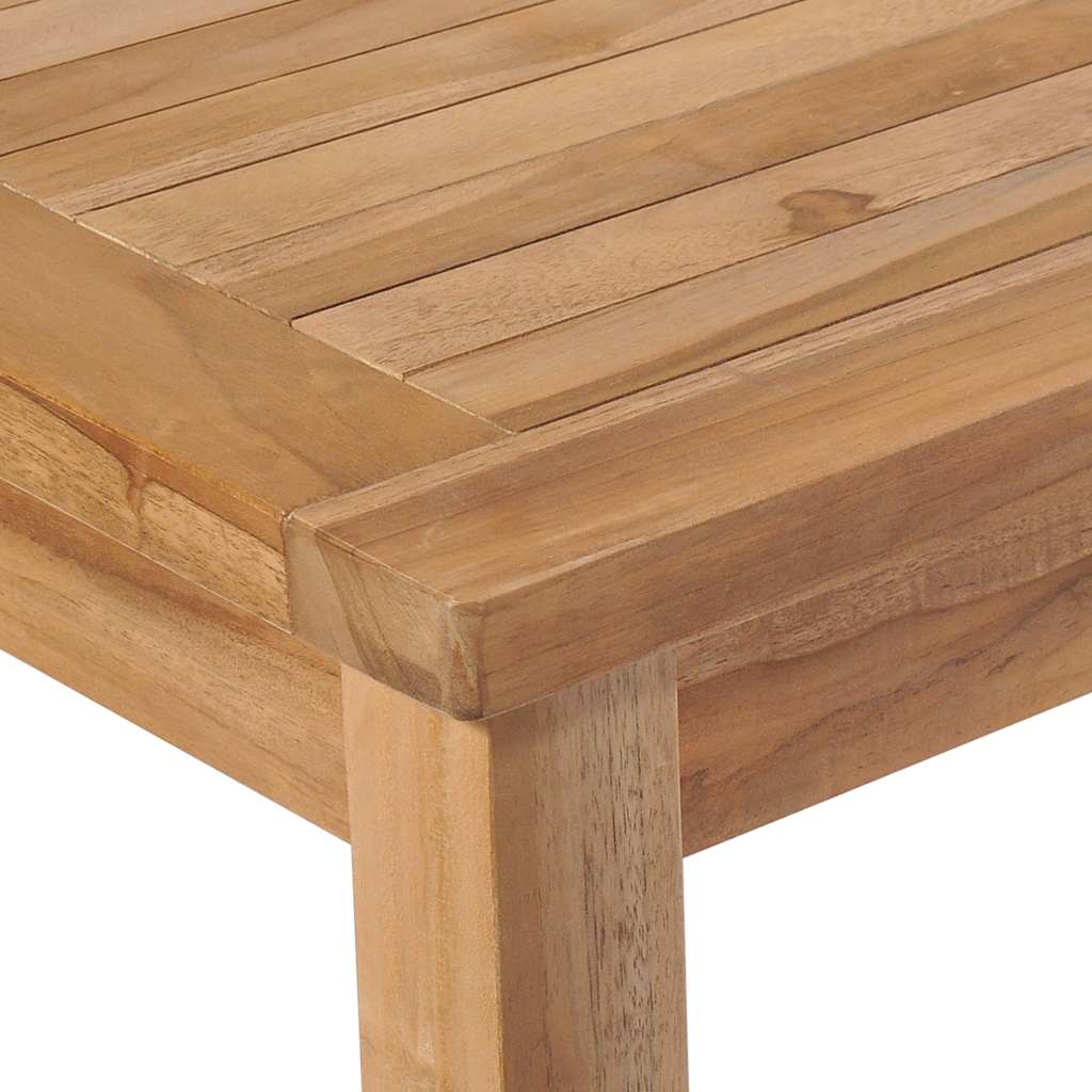 7-delers hagespisesett 150x90 cm heltre teak vidaXL