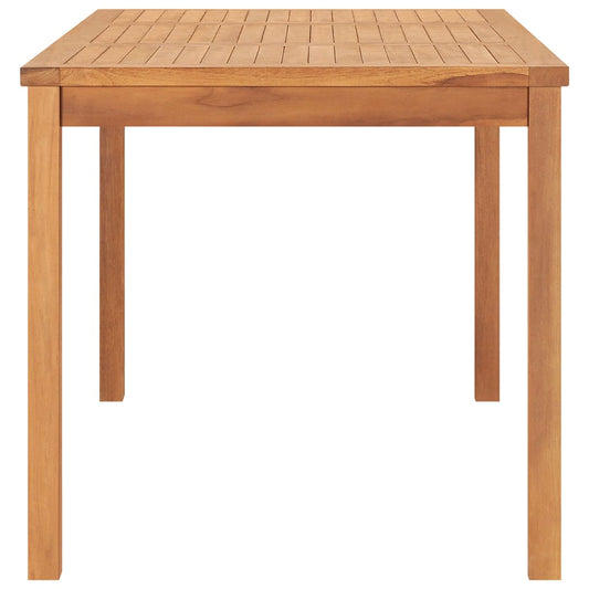 7-delers hagespisesett 160x80 cm heltre teak vidaXL