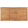 9-delers hagespisesett 180x90 cm heltre teak