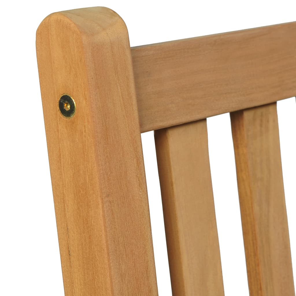 5-delers hagespisesett 180x90 cm heltre teak vidaXL