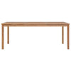 9-delers hagespisesett 200x100 cm heltre teak