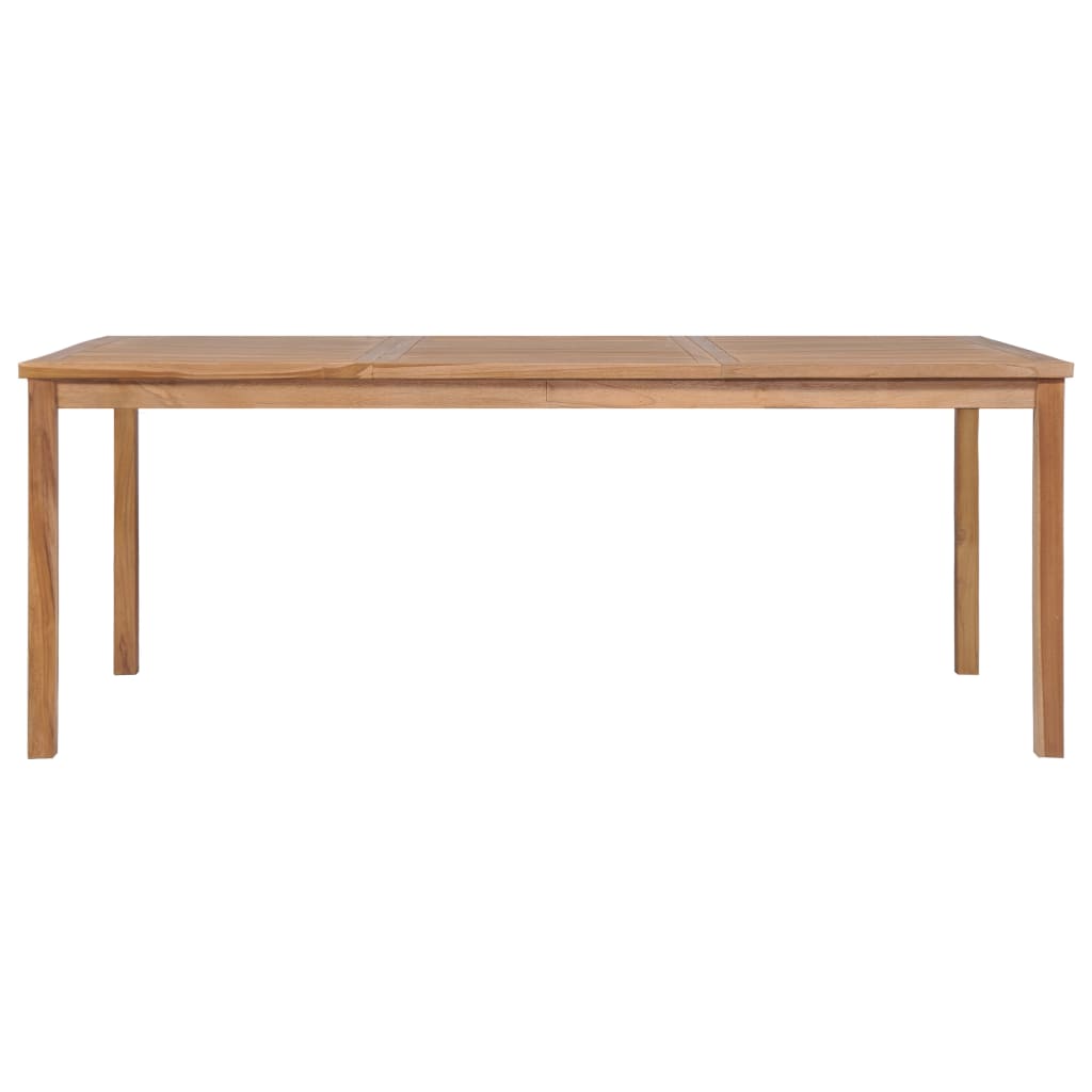 7-delers hagespisesett 200x100 cm heltre teak vidaXL