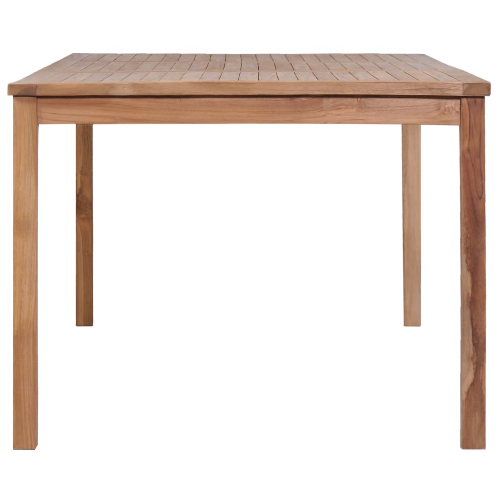 9-delers hagespisesett 200x100 cm heltre teak vidaXL